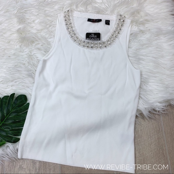 Cyrus Tops - Cyrus | Beaded Tank | 0419 | NWT Cyrus Tops - Cyrus | Beaded Tank | 0419 | NWT